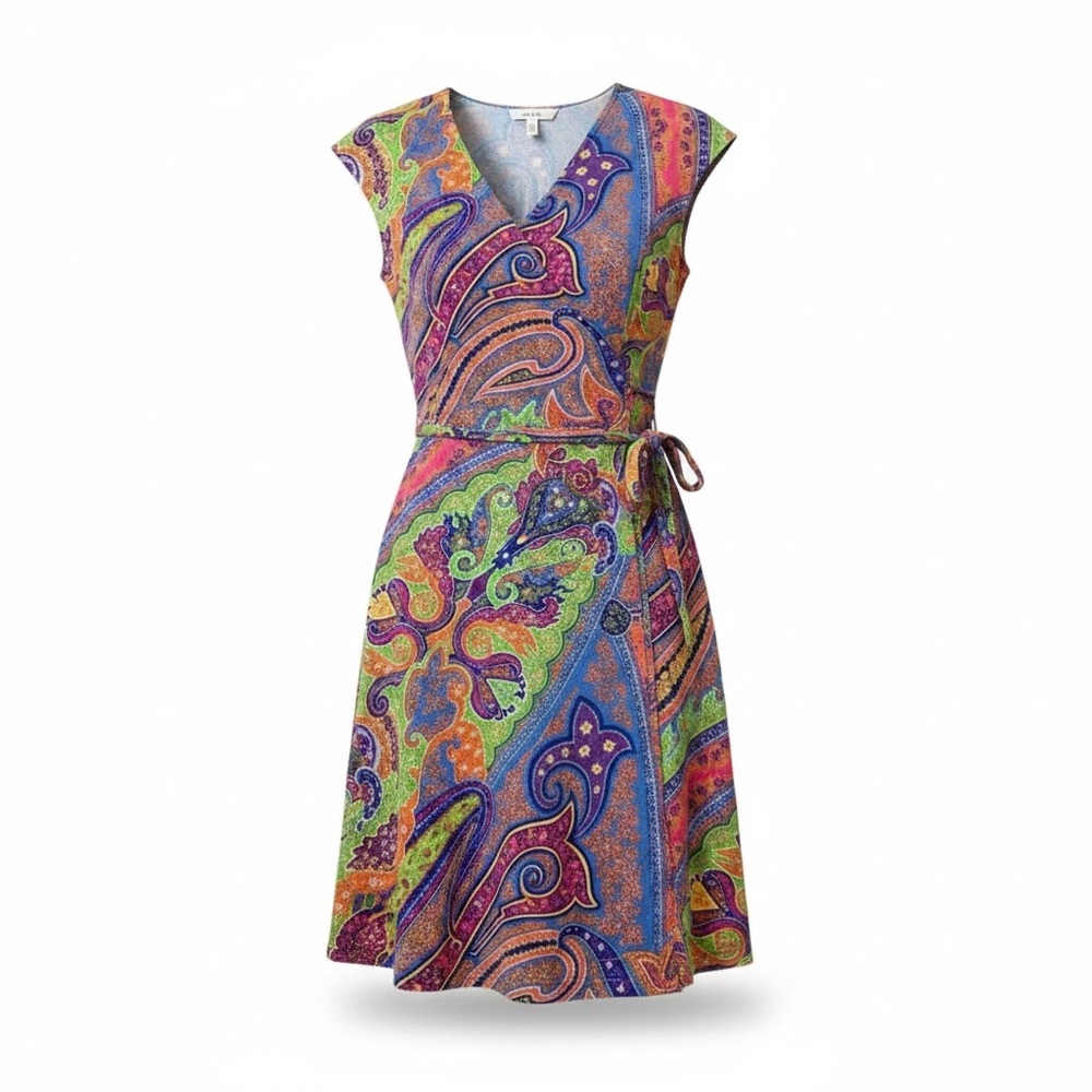 Lauren Ralph Lauren Boho Paisley Summer Dress S⁠ - Picture 8 of 9